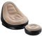 Reldor Inflatable Chair with Footrest – Soft Touch Fabric, Lounge Lounger Chair for Adults & Kids – Ideal for Easter, Summer, Spring, Gaming, Reading, Travel, Indoors & Outdoors, 95 x 85 x 80 cm