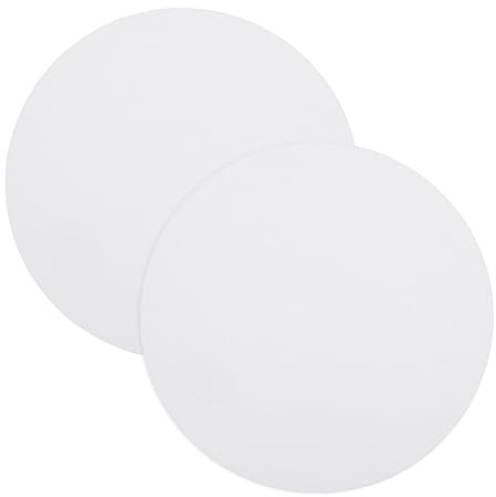 sourcing map 18 cm runder Lampenschirm-Diffusor, blendfreier Lampenschirm-Diffusor, Stoff-Lampenabdeckung für Schreibtisch, Tischleuchte, Downlight, Strahler, weiß, 2 Stück