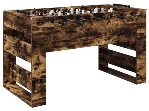 vidaXL Tischfußballtisch Räuchereiche 146,5 x 74 x 85 cm Holzwerkstoff