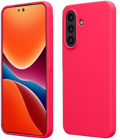 kwmobile Handyhülle für Samsung Galaxy A57 5G Hülle - Case Silikon - Kabelloses Laden - Schutzhülle Cover in Neon Pink