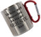 CreaLuxe Edelstahltasse mit Karabiner - Ich Habe Mich umgesehen. Ich bin der Geilste hier - 330ml, Tasse bedruckt, Kaffeetasse, Bürotasse, Metalltasse mit Name