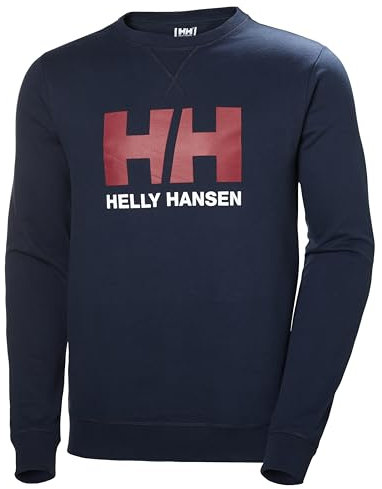 Helly Hansen Men's HH Logo Crew Sweatshirt, Navy, M