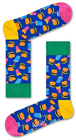 Happy Socks Herren Hamburger Socken, Blau (Navy 6000), 41-46 EU