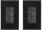 VCE Brush Wall Plate, Single Gang Brush Plates Cable Pass Through for Covering Wall Hole with TV/HDMI/Ethernet Wires, 2 Pack in Black