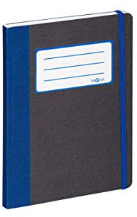 Pagna 26066-06 Notizbuch A5 Basic blau (Kladde mit 192 Seiten, kariert)