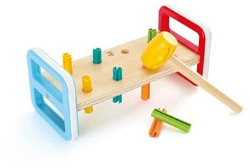 Hape E0506 - Regenbogen-Klopfbank