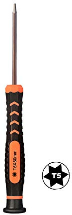Cacciavite Torx T5, Cacciavite Di Precisione a 6 Punte per Laptop e Macbook Air Batteria Smontaggio e Sostituzione Hard Disk
