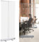 DYWOZDP Transparent Roll Up Banner, Germ Protection Screen, Social Distancing Shield, Floor Standing Spit Protection, Partition Screen, Sneeze Guard, Aluminium Case,80×200cm