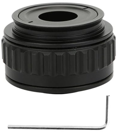 Microscope Adapter Camera Adapter 0.35X CTV Microscope Lens Camera Interface Adapters Mount Lens Adapter Microscope Accessory for Trinocular Stereo Microscope