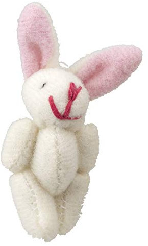 Melody Jane Puppenhaus Weiß Bunny Kuscheltier Groß Teddy Miniatur Kinderzimmer Laden Zubehör