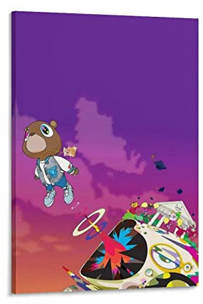 DUSUL Kanye Poster West Graduation Album Cover Poster Dekorative Malerei Leinwand Wandkunst 20 x 30 cm