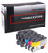 Logic-Seek 5 kompatible LC-424 Tintenpatronen passend für Brother DCP-J1200DW, 2 X Black 1 X Cyan-Magenta-Yellow 5er Set