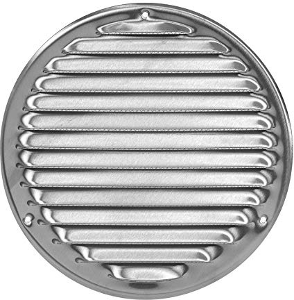 Ø 200mm / 8 inch Stainless Steel Ventilation Grille with Flyscreen - Air Vent Cover