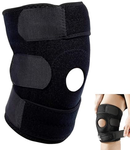 XINSUO Kniebandage,Kniebandage Meniskus,Knee Support,Knieorthese,Knieorthese Mit Gelenk Stabilisierung,Gut Für Meniskusrisse, Linderung Von Knieschmerzen, Sport, Arthritis (Schwarz)