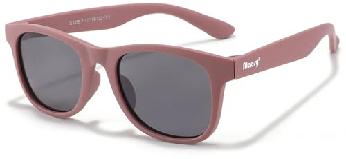 Maesy Kinder Sonnenbrille Polarisiert 400 UV400 3–6 Jahre, Lino | Flexibler Rahmen mit elastischem Band, Eckig, Gläser Kat. 3