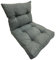 Pillows24 Loungemöbel-Kissen 2er Set – Sitzkissen70x70 cm und Rückenlehnkissen 70x40 cm, Polsterauflagen für Rattan-Möbel, Lounge-, Terrasse, Garten- und Balkonmöbel