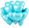 Herz Folienballon hellblau 20 Stück,Herz Helium Luftballons,Heliumballon Herzen,Herzluftballons,Herzform Folienluftballon Herzballons für Geburtstag Hochzeit Verlobung Brautdusche Valentinstag
