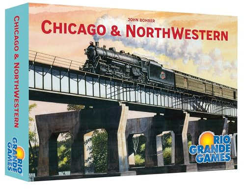 Rio Grande Games: Chicago & Northwestern – Strategisches Zug-Brettspiel, Bauen & Investieren in Eisenbahnen im späten 18. Jahrhundert, Alter 14+, 3-5 Spieler, 30-60 Minuten