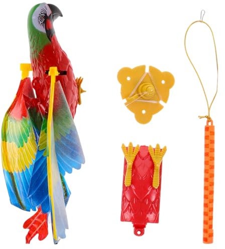 BESTonZON 1 Satz Elektrisches Vogel-Katzenspielzeug Haustierspielzeug Kätzchen liefert kleine Vogelspielzeuge Twerking-Spielzeug fliegendes Papageien-Katzenspielzeug Kätzchen-Zubehör hängend