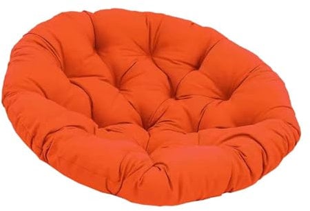 Baoblaze 40 cm Gartenstuhl Kissen, Gepolstertes Sitzkissen, Polster für Gartenmöbel, Sitzkissen Outdoor/Indoor Rund, Stuhlkissen für Schlafzimmer, Familienzimmer, Kissen für Hängesessel, Orange