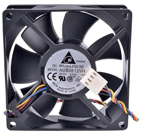 8025 8CM AUB0812VH 12V 4-wire 4-pin 0.41A PWM automatic speed control CPU radiator fan