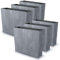 IMJ-Global Set di 6 Vasi per Fiori Piante Rettangolari Urbi Case Beton Effect In Plastica 58x18x49,8cm Da Interno Esterno Grigi Scuri 44 Litri Design Moderni