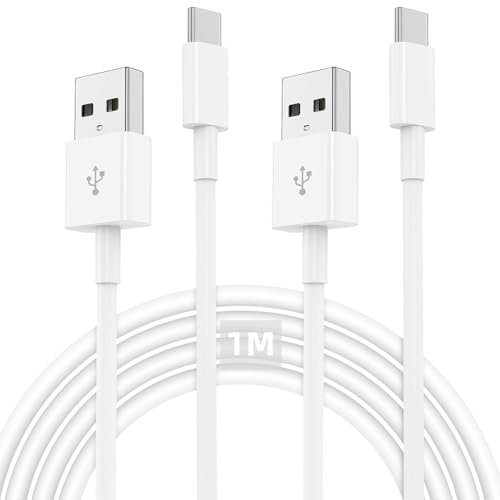 USB C auf USB A Kabel 1M, 2Pack iPhone 15 16 Carplay Ladekebel, Type C Schnellladekabel Android Auto Kabel für Apple iPhone 16/16 Pro/16 Plus/16 Pro Max/15/15 Pro/15 Plus/15 Pro Max/iPad Pro/Samsung
