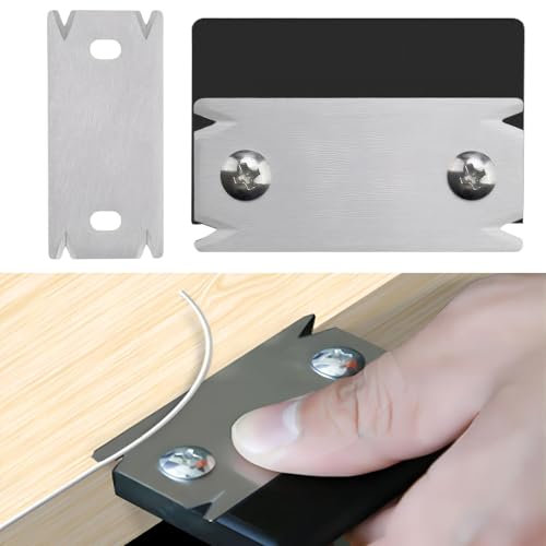 Kantenschneider Umleimer mit 1 Ersatzklinge, Kantenhobel Holz, Mini Handhobel Rutschfest Kantenumleimer,Tragbar Manueller Kantenanleimschneider, für Holz Pvc Abs Kantenschneider Umleimer