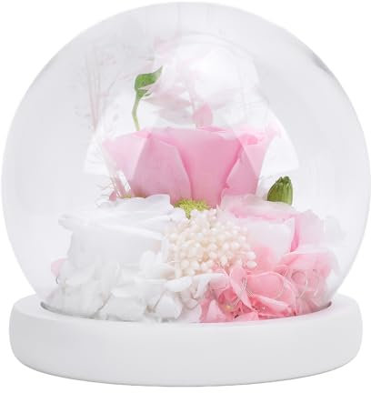 Blumenkugel Licht, Blumenkugel Glastisch Lampe Handgefertigt für Schlafzimmer (Typ 1)