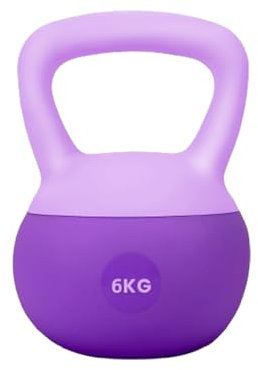 Weiche Kettlebells – Soft Kettlebell aus rutschfestem Vinyl, erhältlich in 6 kg, für Frauen-Fitness, Yoga und Training zu Hause