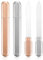 2 Pcs Glass Nail File for Natural Nails Crystal Glass Fingernail File Double-Sided Gentle Nail Care Tool Stocking Stuffers for Women Girls Gifts (Silver Rose Gold)