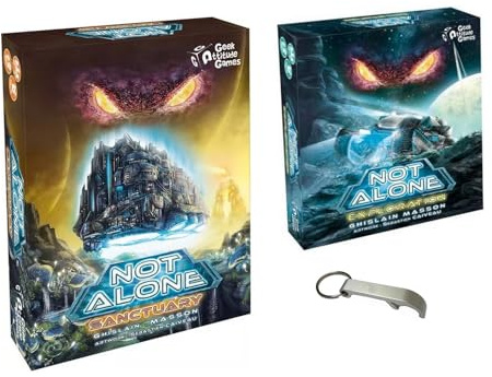 2 Erweiterungen Spiel Not Alone Sanctuary + Exploration Französische Version + 1 Decap Blumie (Exploration + Sanctuary)