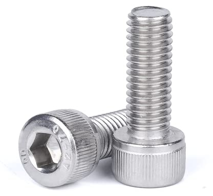 Bulloni for mobili, bulloni a testa esagonale, viti in acciaio inossidabile con passo M10*1,25, a cilindrica esagono incassato a filettatura fine 304, a a