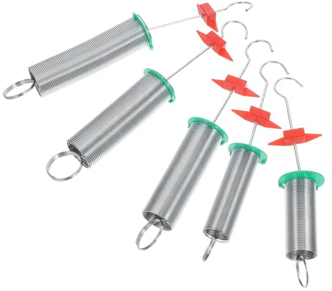 Federnsatz 5 Stück aus Stahl und Kunststoff für Physikunterricht