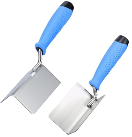 Stainless Steel Wall Corner Tool 90 Degree Ergonomic Diatom Mud Finish Tool Finishing Trowel Stainless Steel Spatula for Renovation