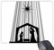 DIYthinker Religion Christentum Heiliger Glaube, Kirche, Schwarz Weiß Beten Kultur Design Kunst Illustration Muster Rechteck Griffige Gummi Mousepad Spiel-Mausunterlage