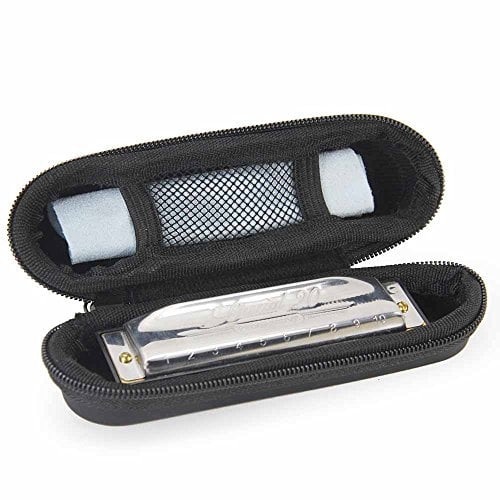 inDomit Harte EVA-Hülle mit Reißverschluss für Hohner Special 20 und die meisten 10-Loch-Mundharmonika