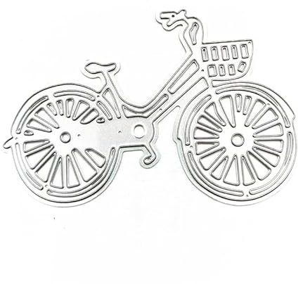1 Stück Fahrrad Formen Schnitt Metall Scrapbooking Schablonen sterben für Heimwerker Prägung Fotoalbum Deko DIY Papier Karten zum Basteln