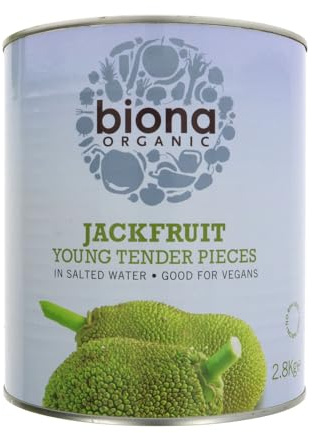 Biona Organic Young Jackfruit in Salted Water 2.8kg | 100% Organic Young Jackfruit, In Salted Water, Ideal Vegan Meat Alternative, High in Fibre, Vegan