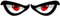 2x MANIAC EYES Sticker Manische Augen Aufkleber 1 Paar Auto Motorrad Helm Mofa Roller Waschanlagenfest