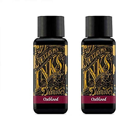Diamine Fountain Pen Ink 30ml - 2 x Bottles - Oxblood