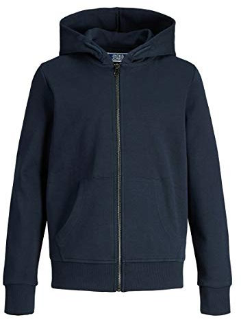 JACK & JONES Herren Pull cardigan Jjebasic Sweat Zip Hood Noos Jr, Navy Blazer/, 164/