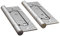 E EBETA 4x Edelstahl Tür-Scharnier Scharniere Türband Türscharnier Edelstahlscharniere Beschlag, Dicke 2.5 mm Silber