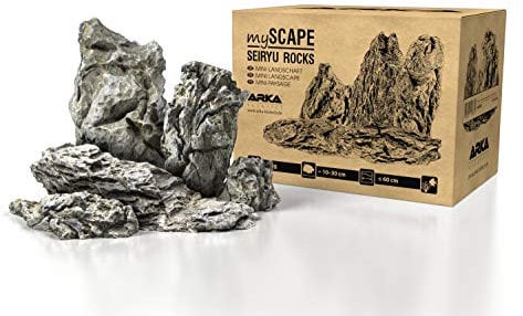 ARKA mySCAPE-Rocks Seiryu - 10-30cm / 5 kg Mix - Mini-Landschaft - Natur Aquarium Steine für einzigartige Aquascapes im Süßwasser Aquarium & Aufbauten in jedem Terrarium
