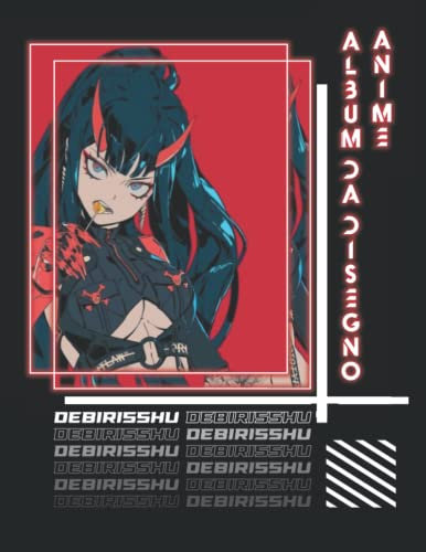 Album Da Disegno Anime: Blocco Per Schizzi Anime, Scarabocchi, Libro Con Pagine Bianche ( Vol 25 )