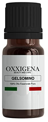 Oxxigena - Olio Essenziale di Gelsomino - 30 ml - Made in Italy - Puro al 100%, Naturale, Vegano, Senza OGM - Ideale per Aromaterapia, Miscele da Massaggio
