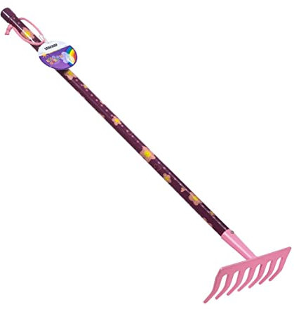 Stocker Rake 78 cm 7 Teeth Pink Kids Garden