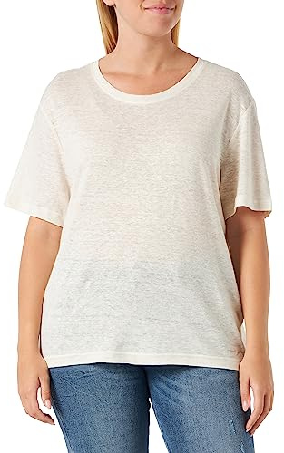 MUSTANG Damen Style Alina C Linen T-Shirt, General White 2045, S