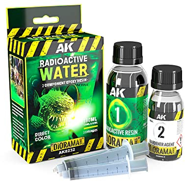 AK DIORAMA AK8232 RESIN RADIOACTIVE WATER COMPONENTS EPOXY RESIN (60+120ml)
