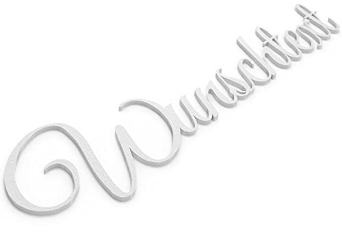 Wunschtext Türschild Personalisiert Name Selbstklebend Wandschild Schriftzug Individuell Weiß